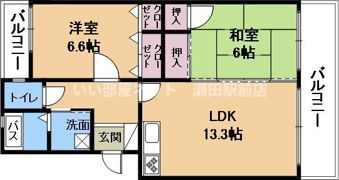 クレットドールY2の間取り画像