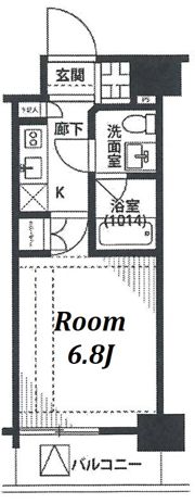 プレール・ドゥーク新大久保の間取り画像