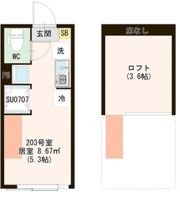 Hermitage東向島の間取り画像