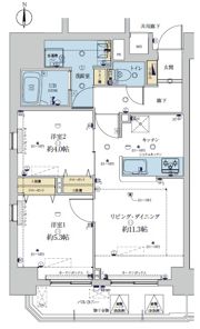 ミルーナヒルズ南千住の間取り画像