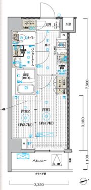 MAXIV CROSお花茶屋の間取り画像