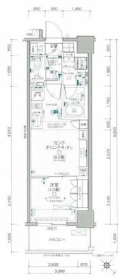 デュオステージ関内Ⅱの間取り画像