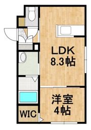 Lien KitahiroshimaⅢの間取り画像