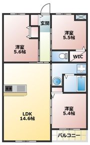 キャンファマンションⅤの間取り画像