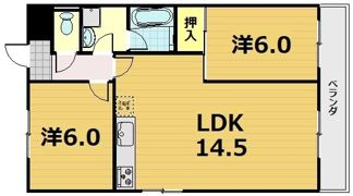 第36長栄ガーデンハイツヤマキの間取り画像