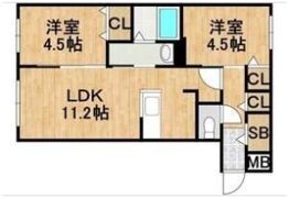Lien KitahiroshimaⅠの間取り画像