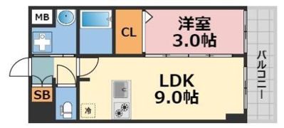 エステムコート堺筋本町の間取り画像