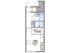 レオパレスマーブルの間取り画像