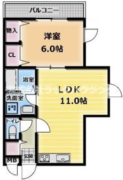 福住マンションの間取り画像