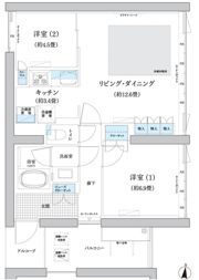 ガーデニエール砧 WESTの間取り画像