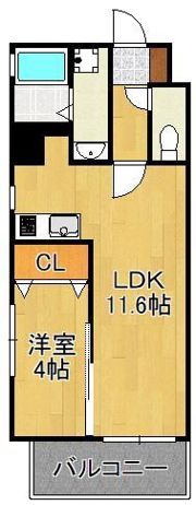 ニューアンジュ下曽根の間取り画像