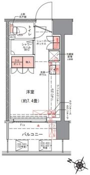 コムレジ赤羽 社会人棟の間取り画像