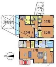 花小金井3丁目貸家の間取り画像