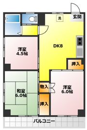 メゾンホソダAの間取り画像