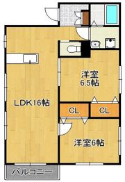 プチメゾン茶屋町Iの間取り画像