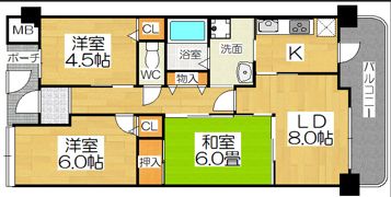 サングレールキャステージの間取り画像
