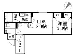 EMINA-Ⅲの間取り画像