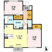 D-room手崎の間取り画像