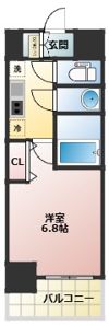 プレサンス塚本グランゲートの間取り画像
