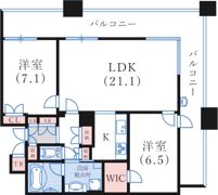 D’グラフォート神戸三宮タワーの間取り画像