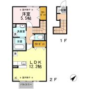 グランツ Aの間取り画像