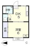 コーポ下伊福の間取り画像