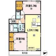リビングタウン山本 B棟の間取り画像
