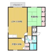 飯野ハイツC棟の間取り画像
