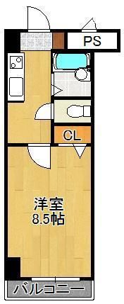 ギャラン南小倉の間取り画像