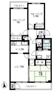 エマーレ西武柳沢の間取り画像