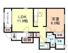 ベルローズ A棟の間取り画像