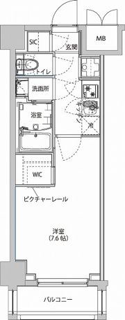 ハーモニーレジデンス東京イーストサイドの間取り画像