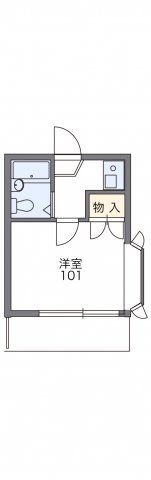 レオパレスシェソワの間取り画像