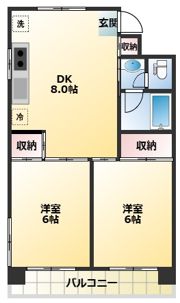 ドミールタカラの間取り画像