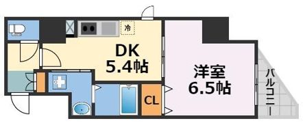 ファーストフィオーレ谷町六丁目フェリシアの間取り画像