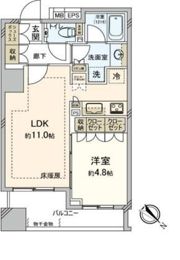 ザ・パークハウスアーバンス東五反田の間取り画像