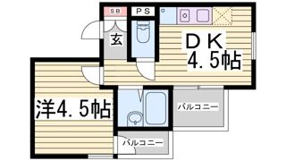 アメニティ東神戸の間取り画像