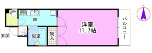 YSハイツ21原尾島の間取り画像