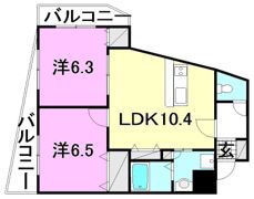 リバーサイドマンションの間取り画像