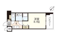 Ruex（ルークス）比治山橋の間取り画像