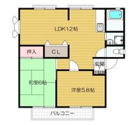 サンビレッジ高田 Bの間取り画像