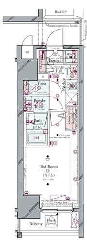 コンシェリア新宿 HILLSIDE SQUAREの間取り画像