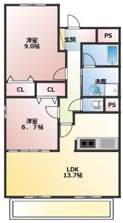 パークサイド高井の間取り画像