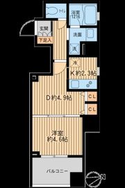 クリオ戸越銀座壱番館の間取り画像