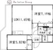 神谷マンションの間取り画像