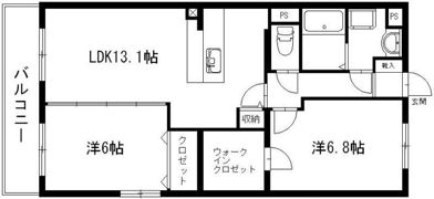 グランストーク高丘北の間取り画像