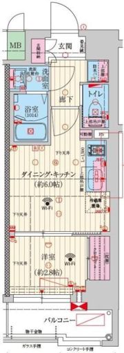 ファーストフィオーレ天王寺の間取り画像