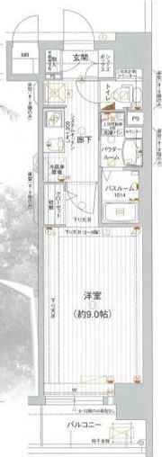 エグゼ心斎橋EASTの間取り画像