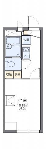 レオパレスフラワーガーデンⅠの間取り画像