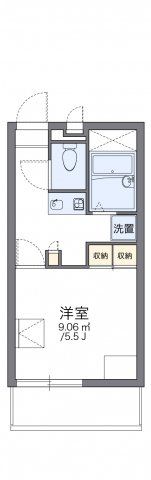 レオパレスブルーフォートの間取り画像